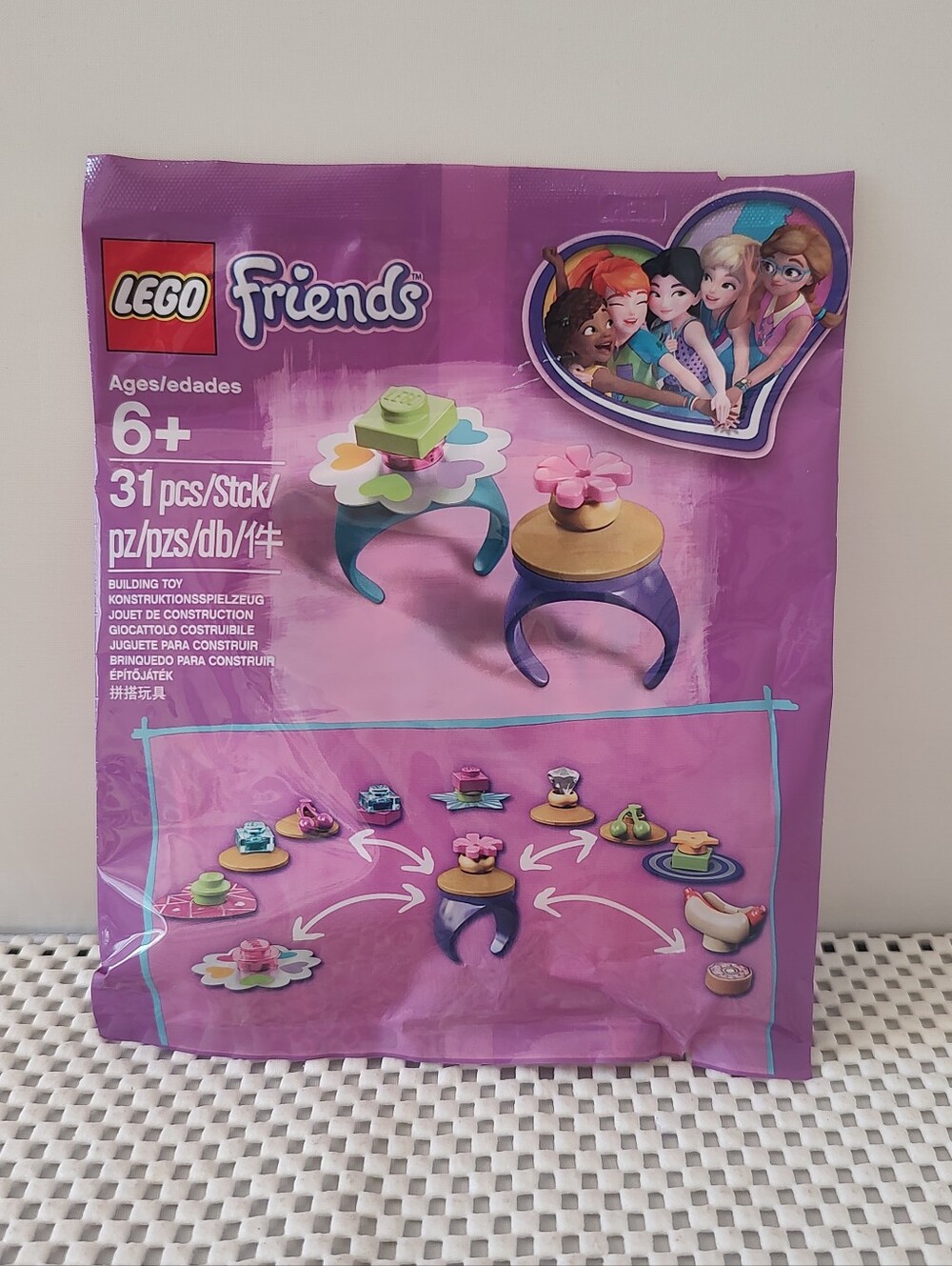 LEGO Friends 5005237 Friendship Rings Polybag Set (Bagged) NWT Building Toy Set